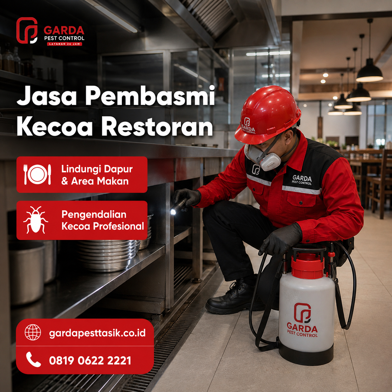 Jasa Pembasmi Kecoa untuk Restoran dan Cafe di Tasikmalaya: Dapur Clean & Aman