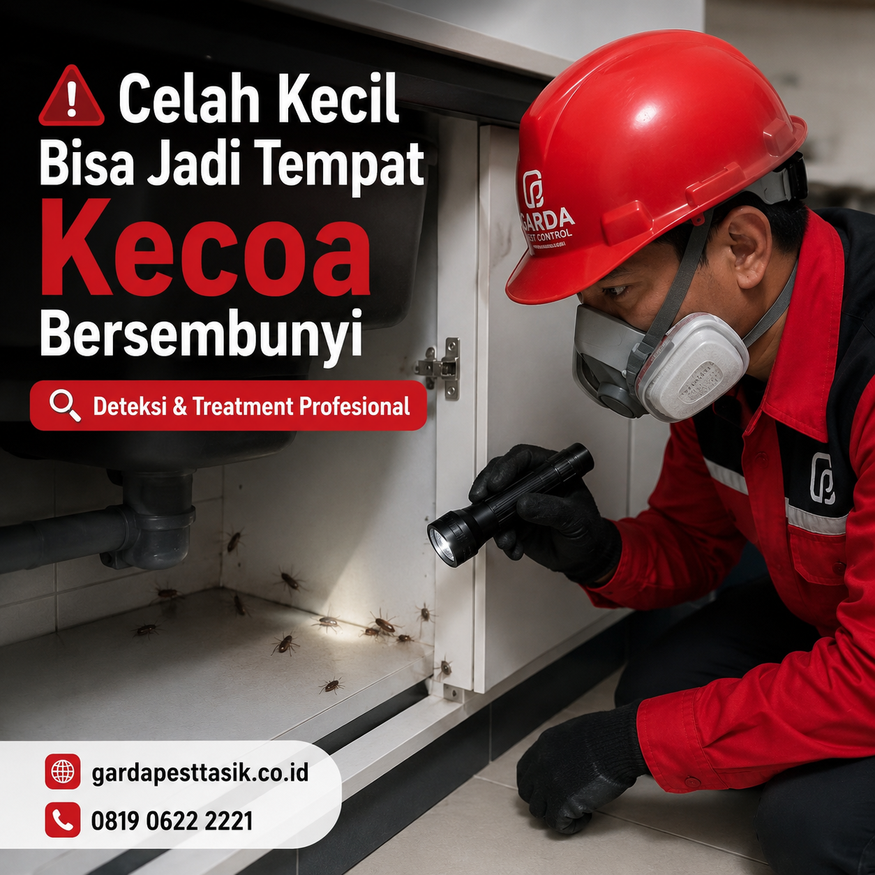  Jasa Pembasmi Kecoa Restoran dan Bisnis Kuliner Tasikmalaya
