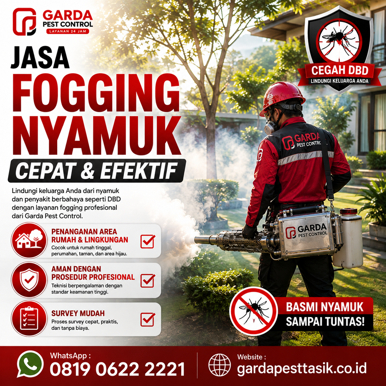 Jasa Fogging Nyamuk untuk Area Bisnis dan Kantor Tasikmalaya