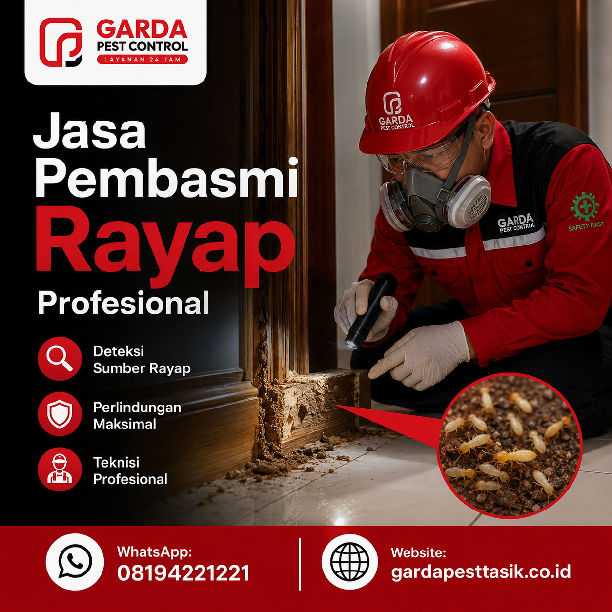 Jasa Suntik Rayap Tasikmalaya untuk Rumah & Bangunan