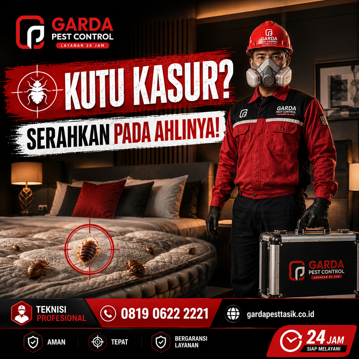 Jasa Pembasmi Kutu Kasur Tasikmalaya Profesional dan Bergaransi