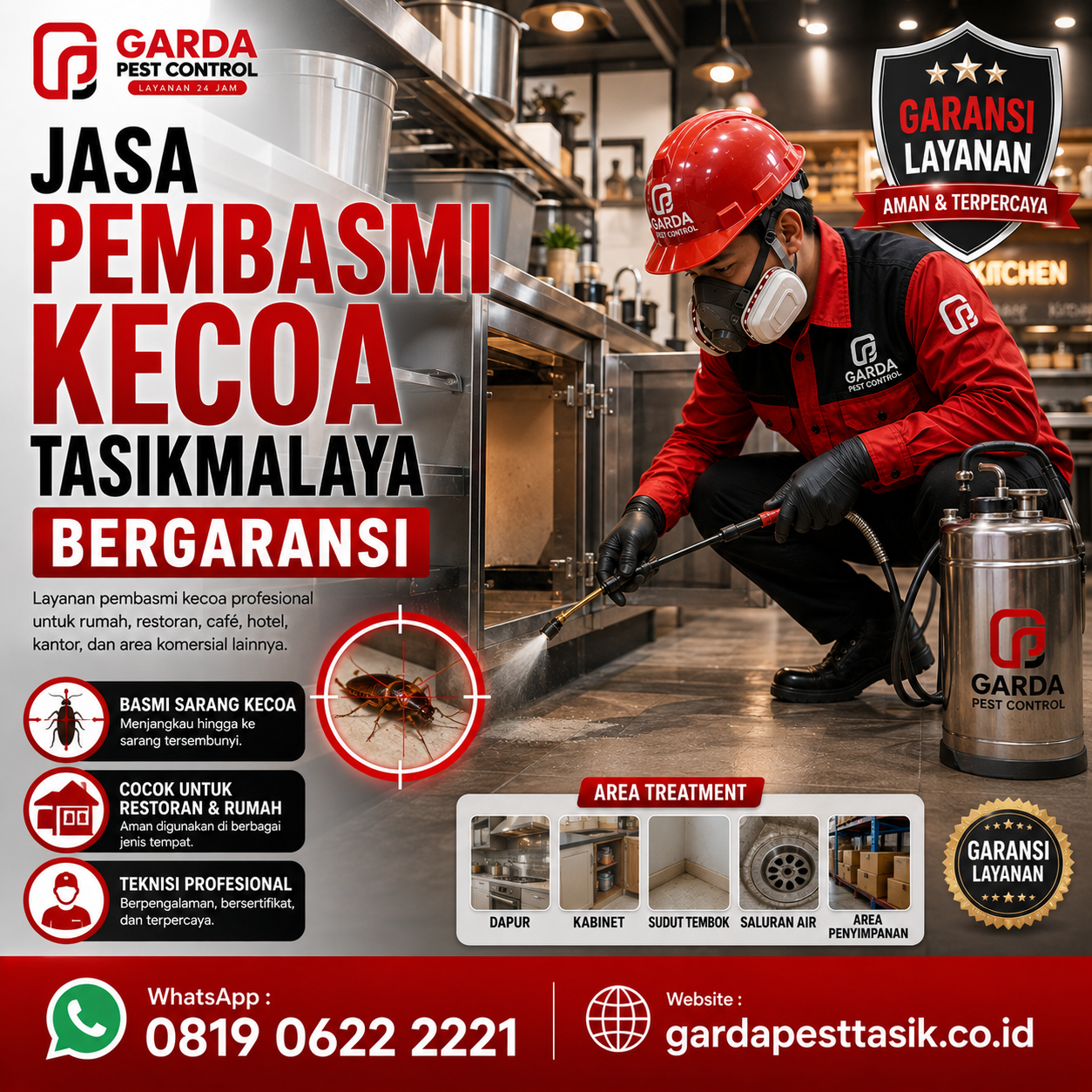 Jasa Pest Control untuk Restoran dan Hotel Tasikmalaya Terpercaya