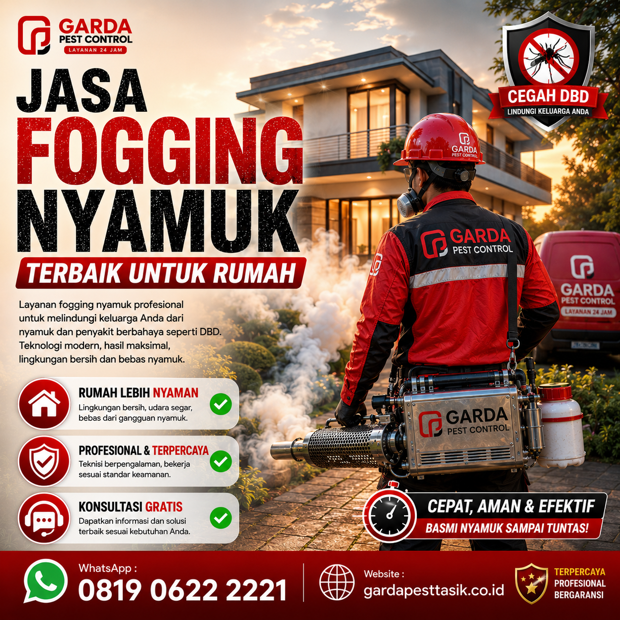 Jasa Fogging Nyamuk Terbaik Tasikmalaya untuk Rumah, Kantor, dan Area Usaha