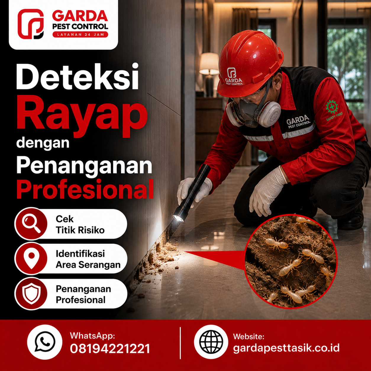 Jasa Suntik Rayap Tasikmalaya untuk Rumah & Bangunan